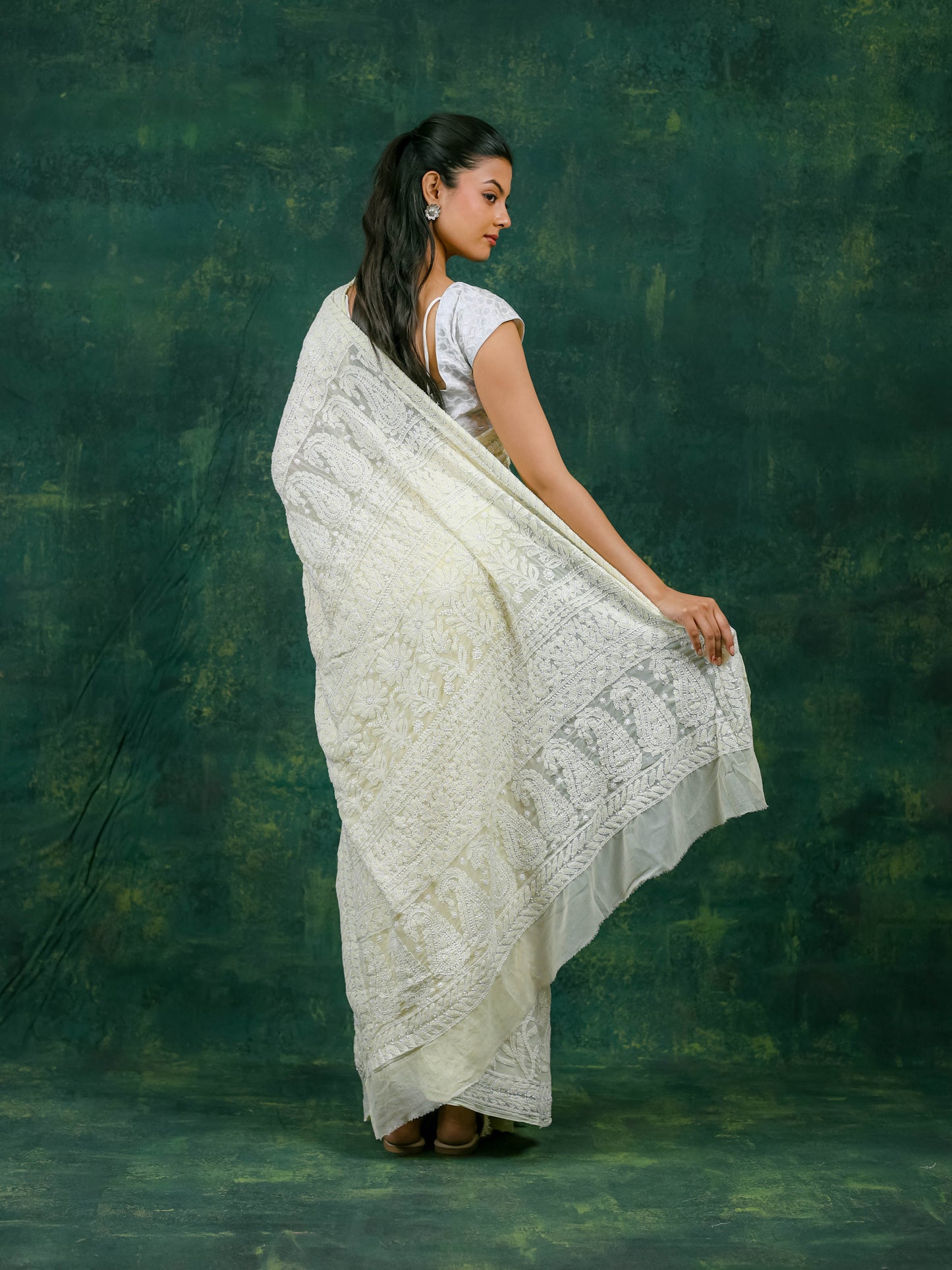 Soft Georgette Jaal Saree