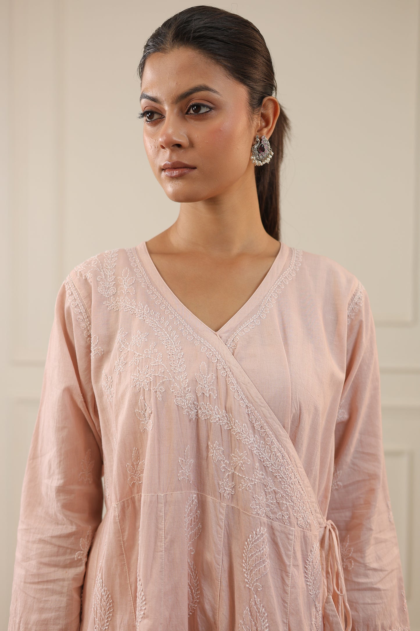 Cotton Chikankari Angrakha