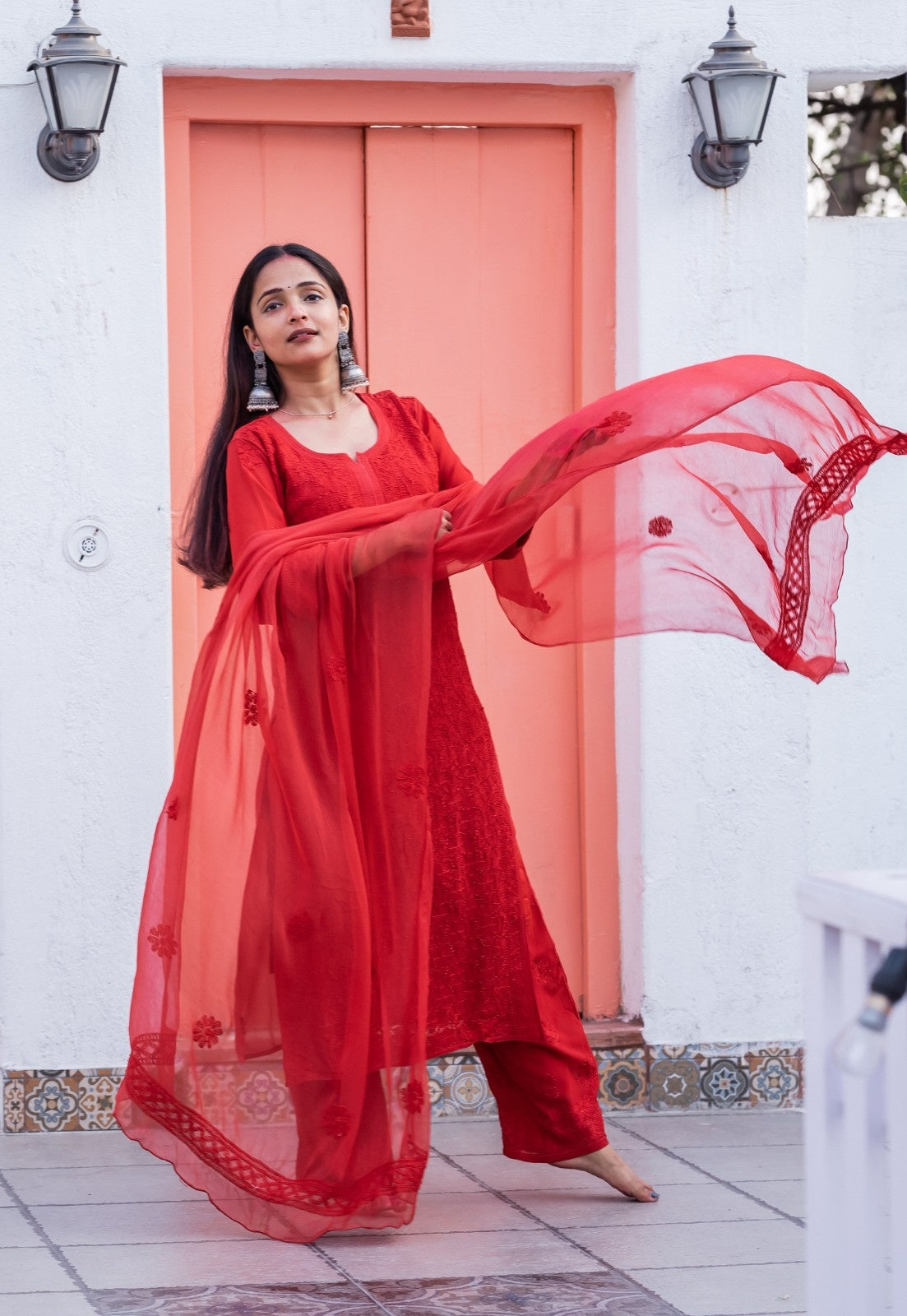 Viscose Georgette Jaal Kurti