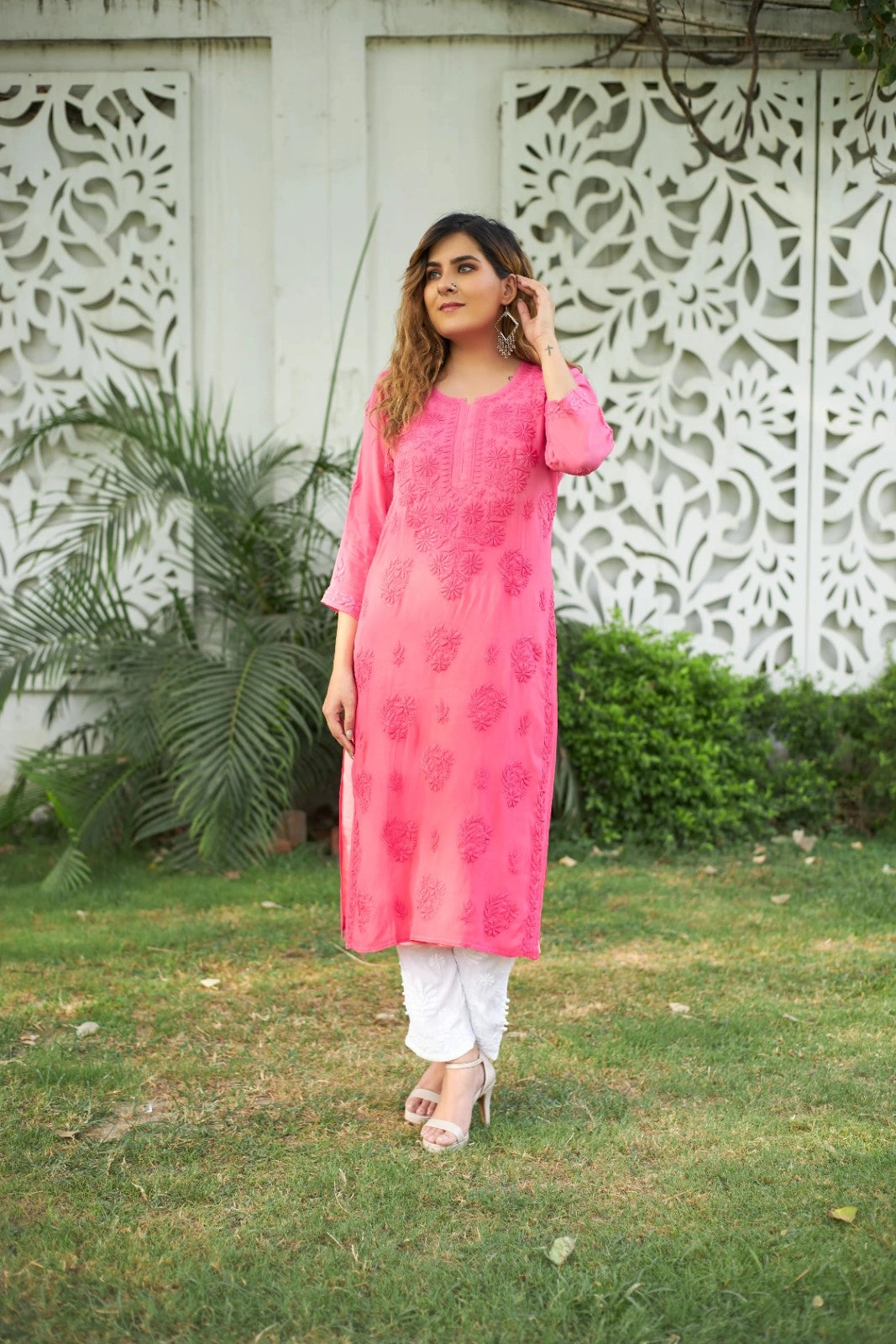 Pure Viscose Georgette Straight Kurti