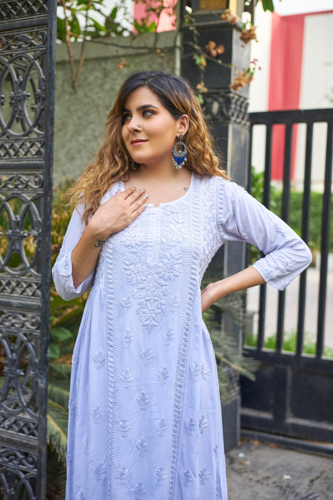 Modal Cotton A-Line Kurti