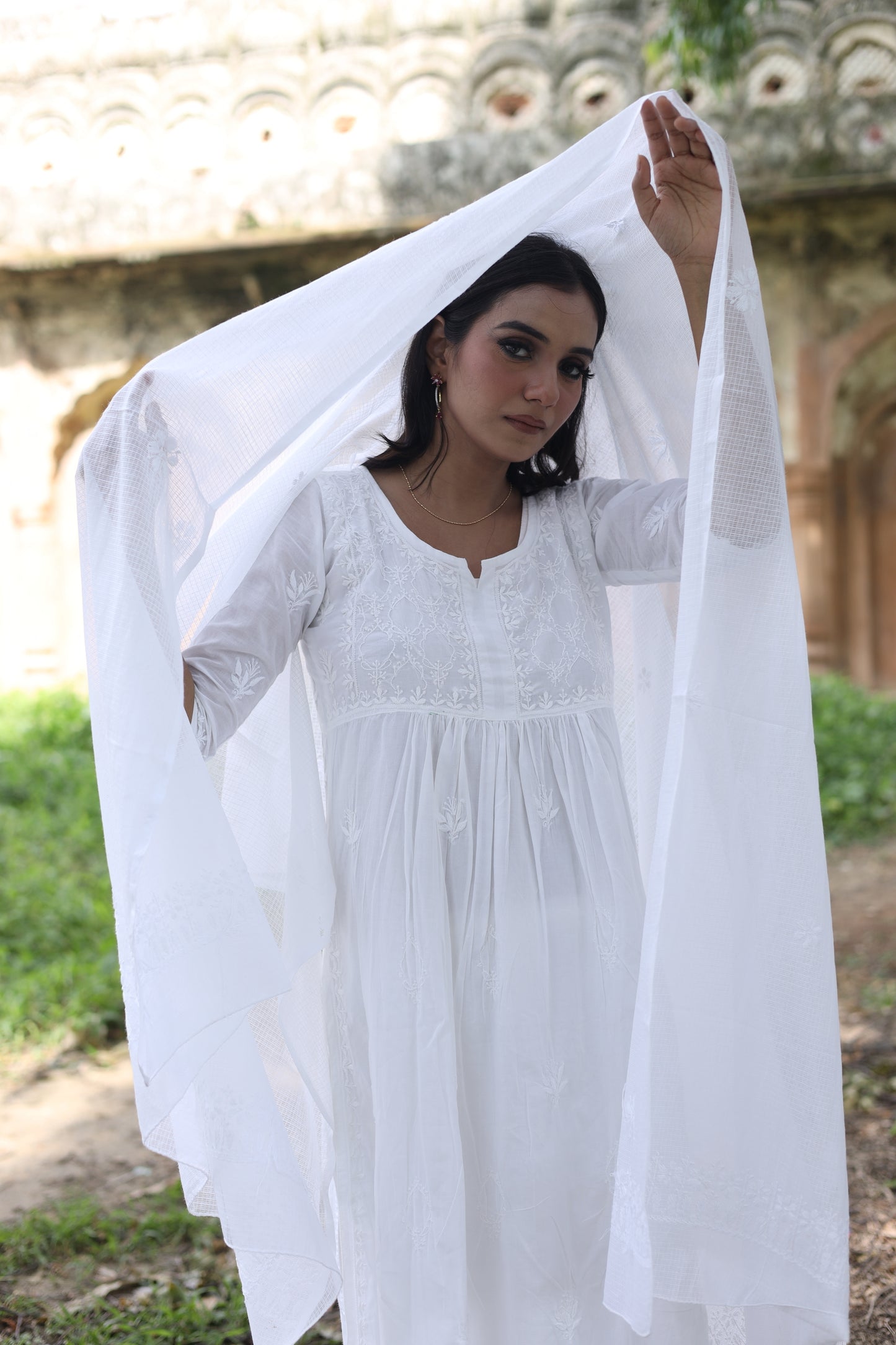 Cotton Gather A-Line Kurti