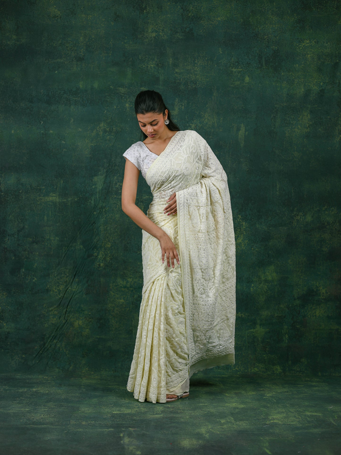 Soft Georgette Jaal Saree
