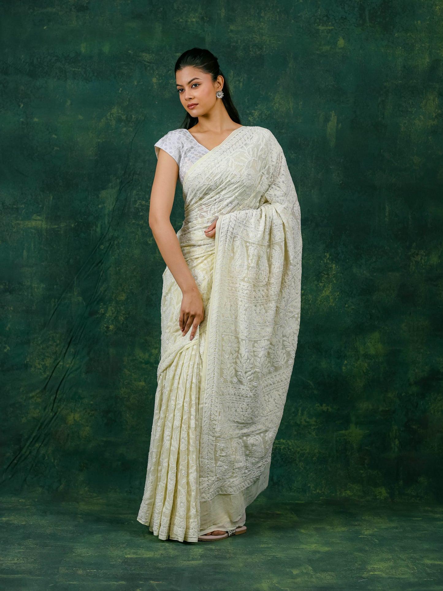 Soft Georgette Jaal Saree