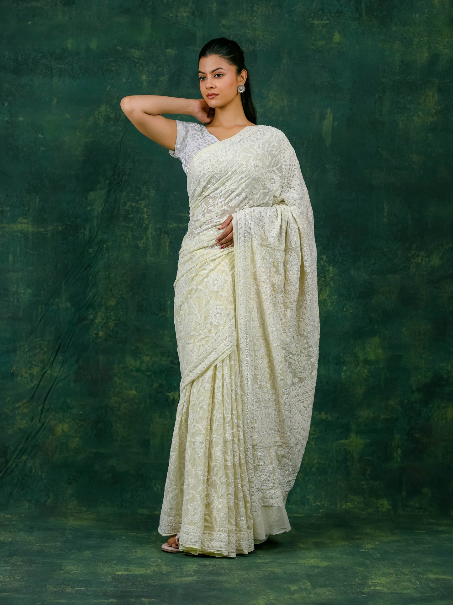 Soft Georgette Jaal Saree
