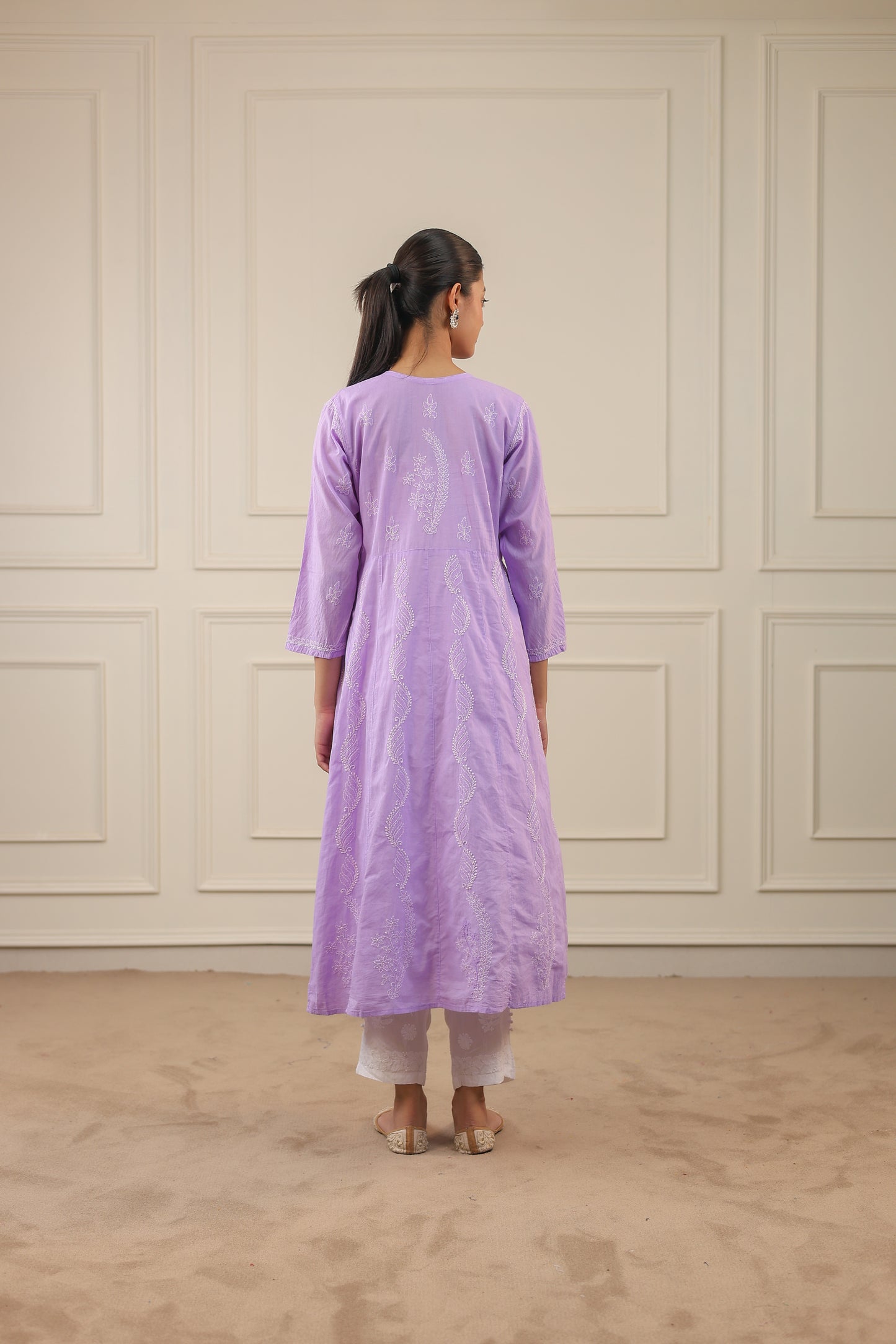 Cotton Chikankari Angrakha