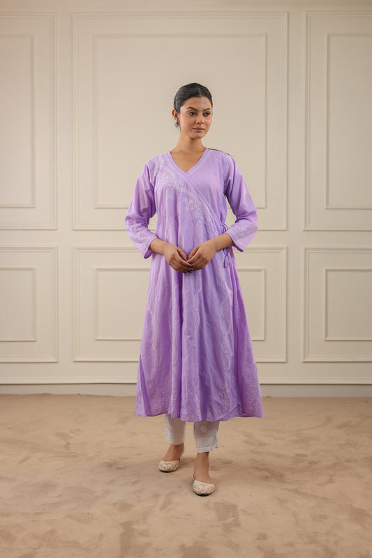 Cotton Chikankari Angrakha