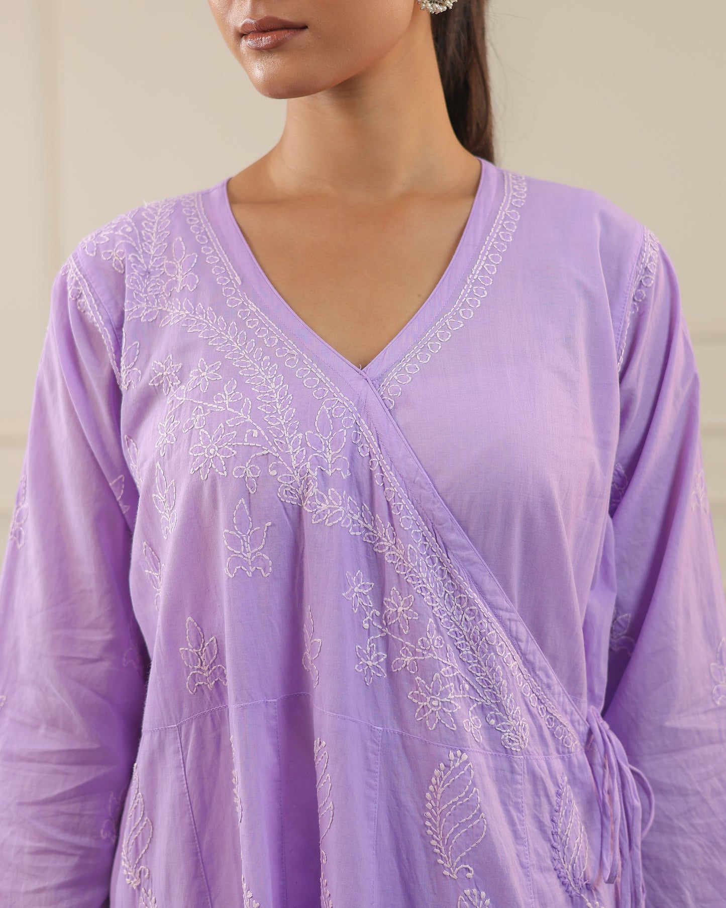 Cotton Chikankari Angrakha
