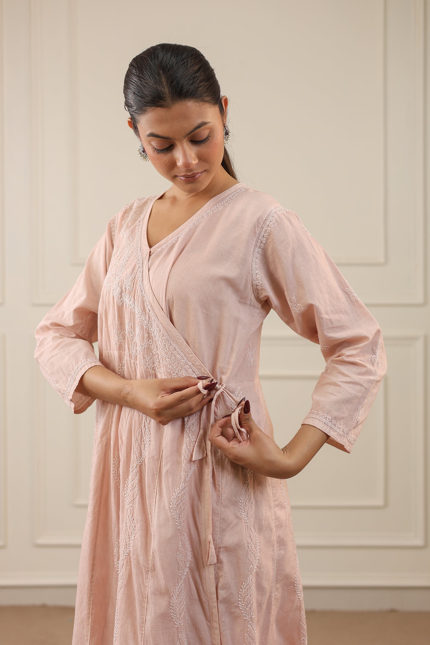 Cotton Chikankari Angrakha