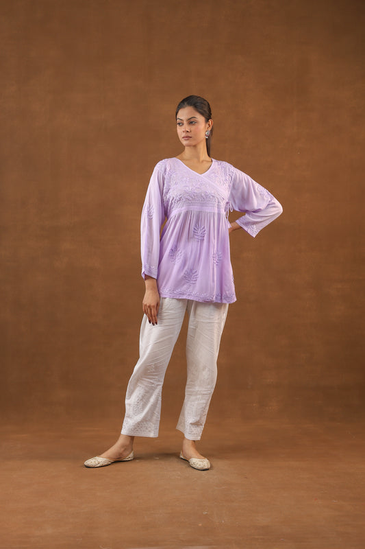 Modal Cotton Short Angrakha Style Kurti