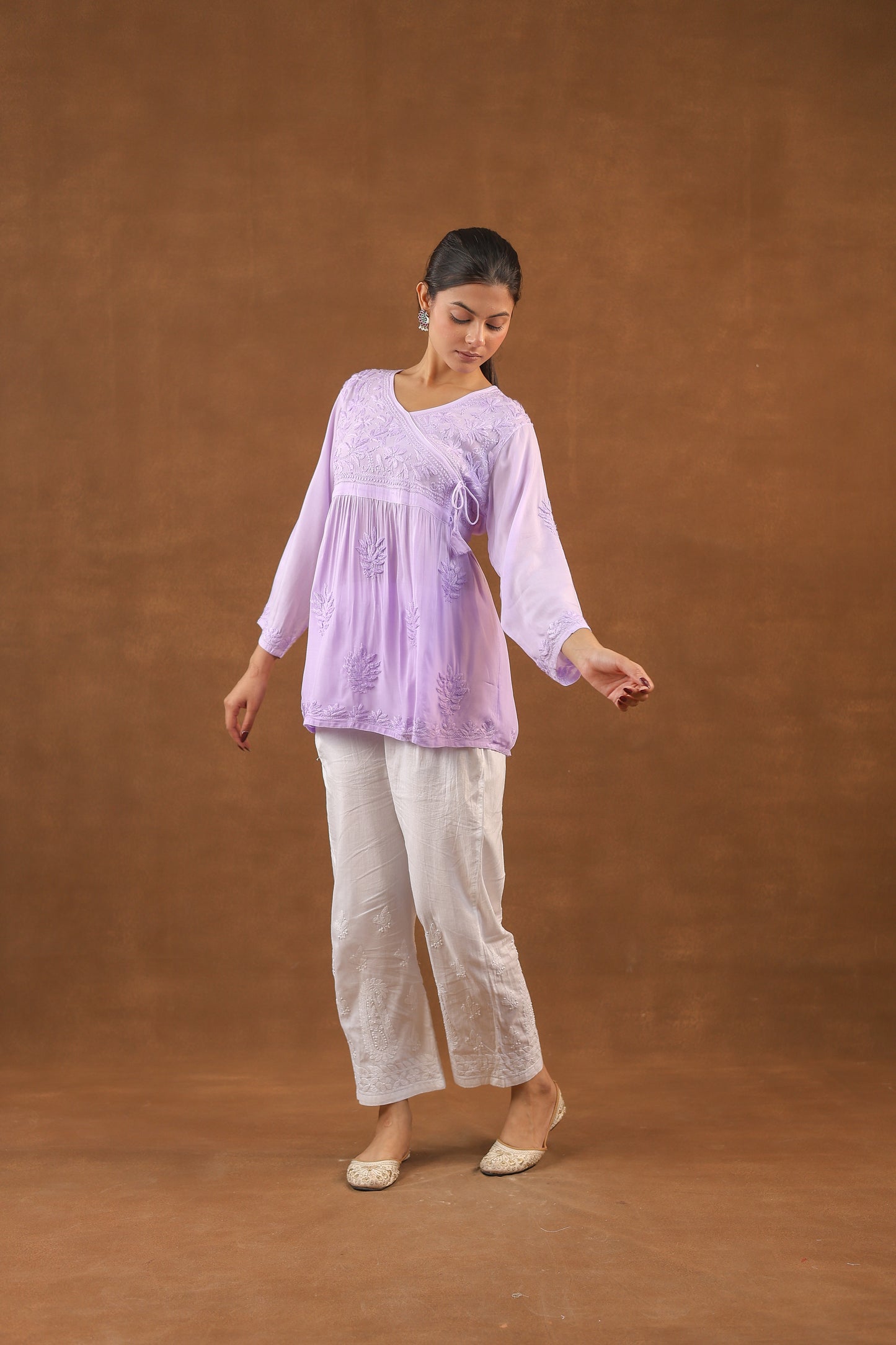 Modal Cotton Short Angrakha Style Kurti