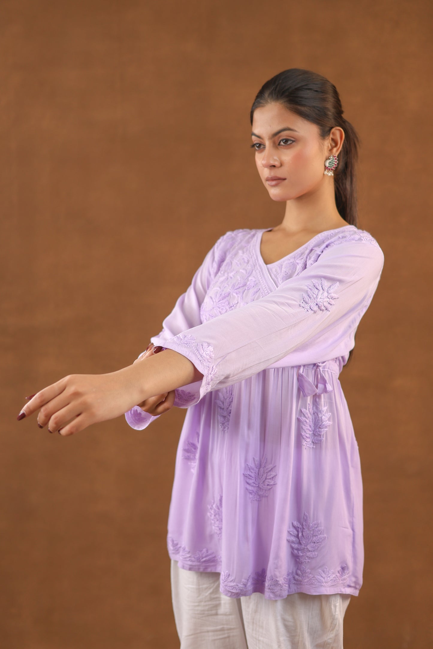 Modal Cotton Short Angrakha Style Kurti