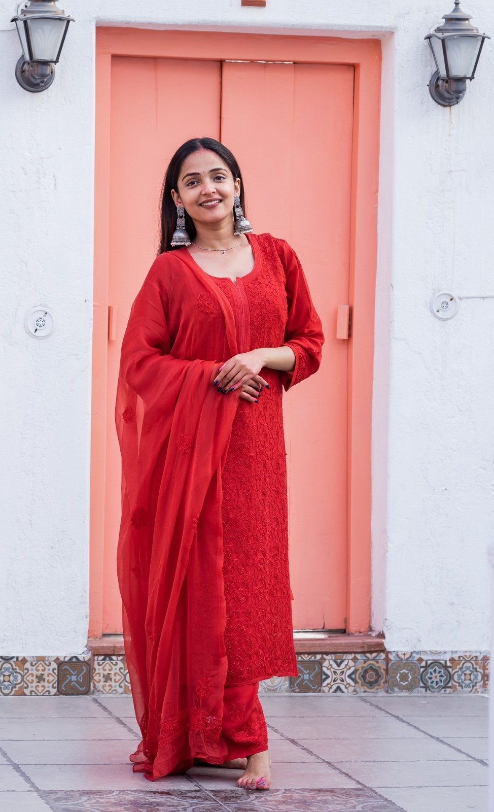 Viscose Georgette Jaal Kurti