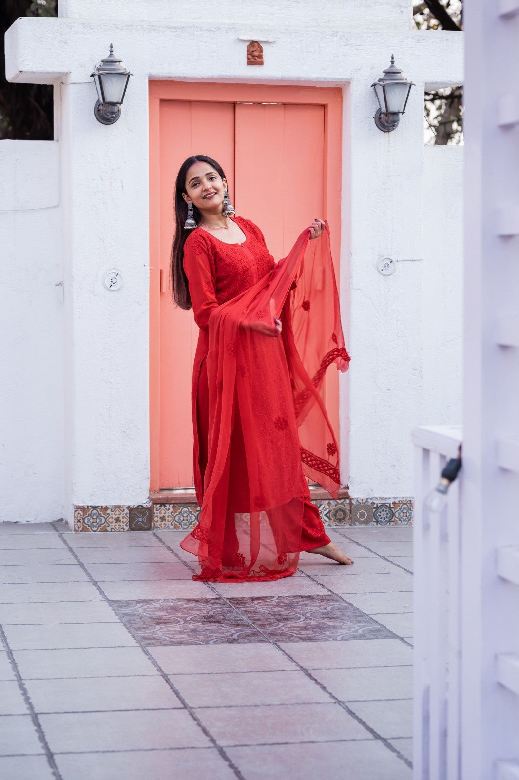 Viscose Georgette Jaal Kurti