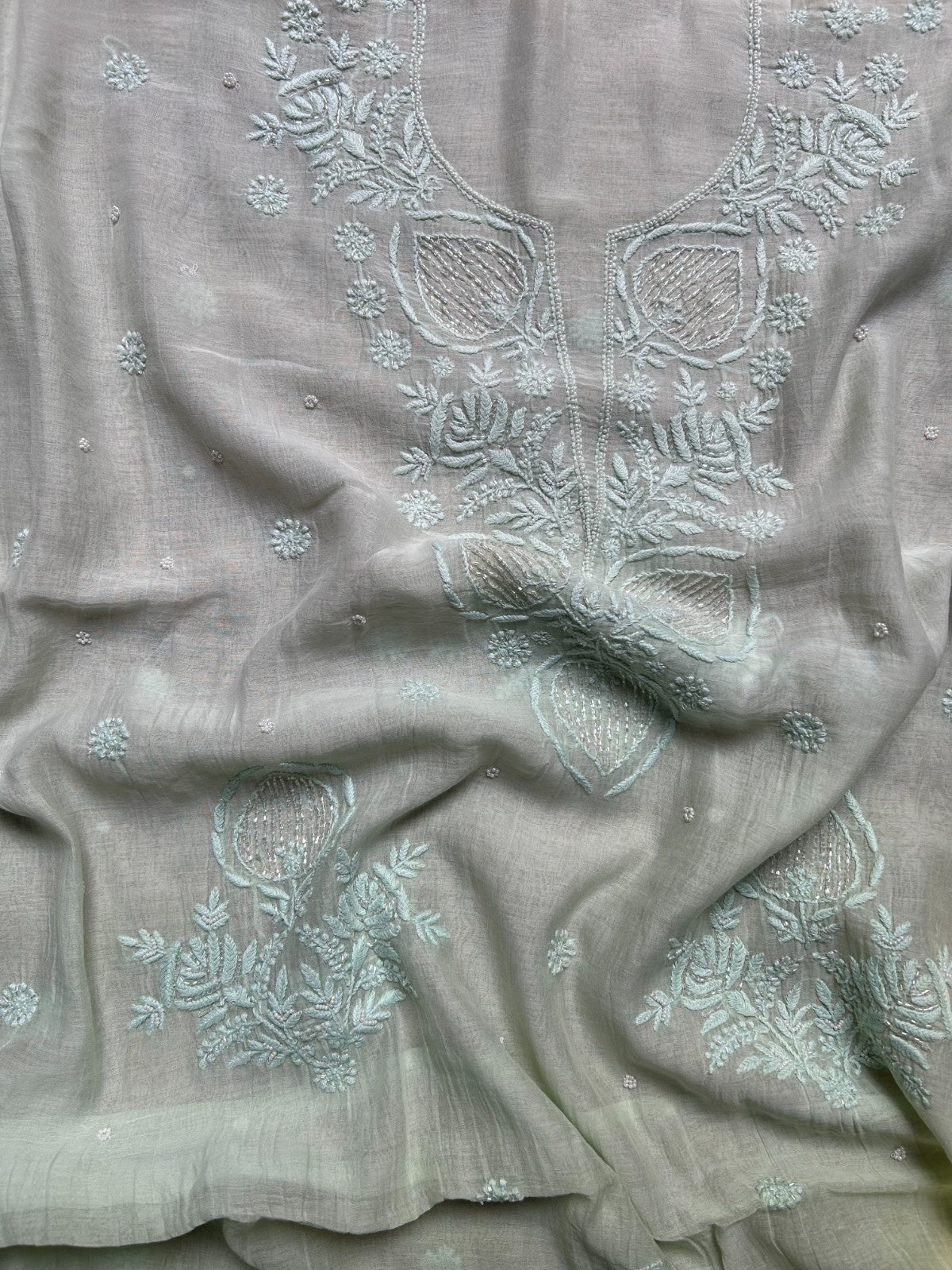 Mal Chanderi Chikankari Suitpiece