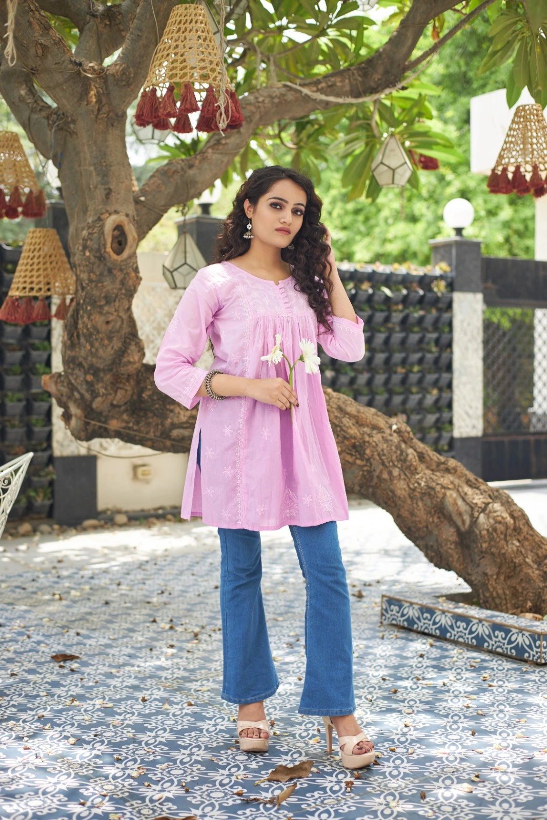 Modal Cotton Gather Kurti