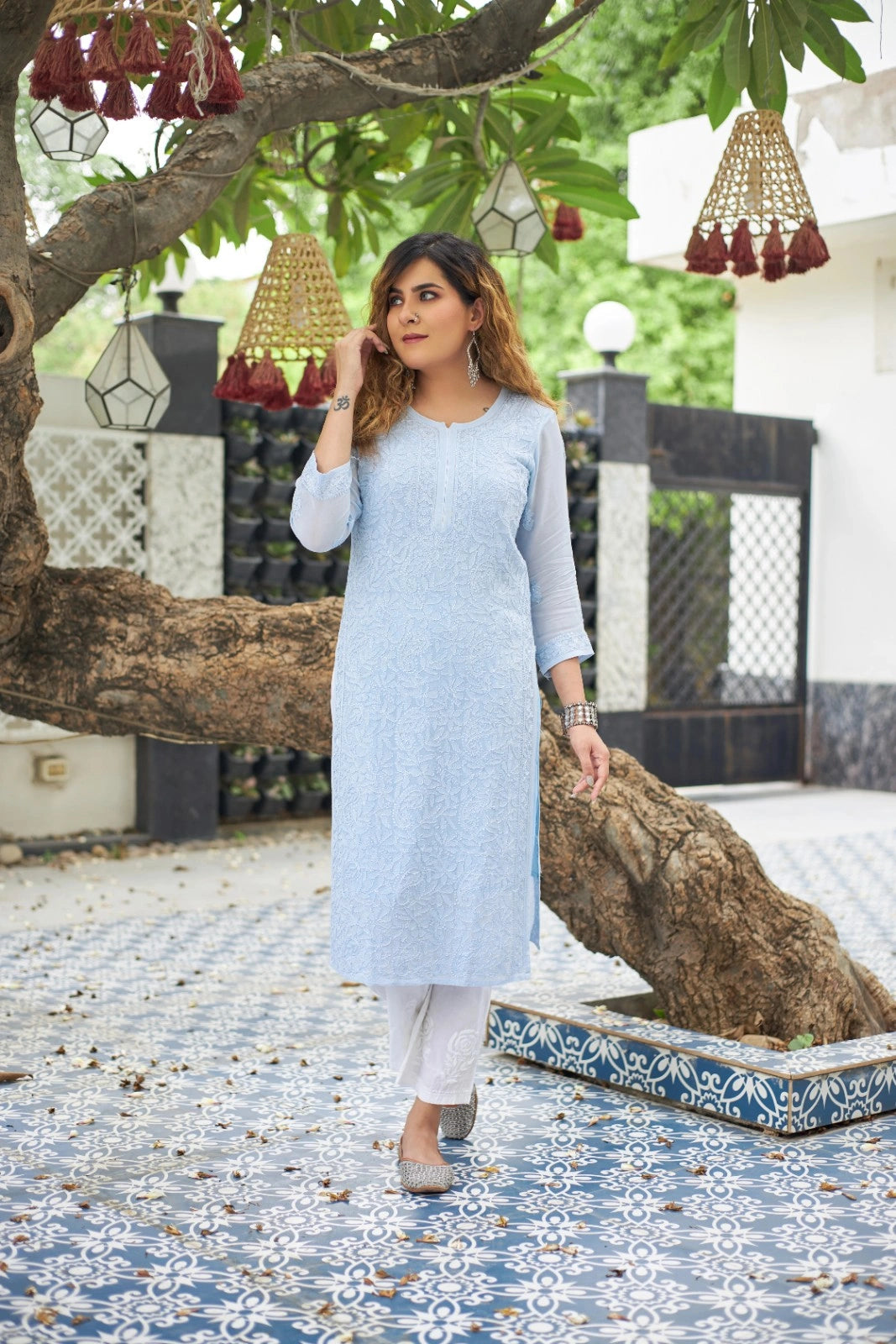 Pure Viscose Georgette Jaal Kurti