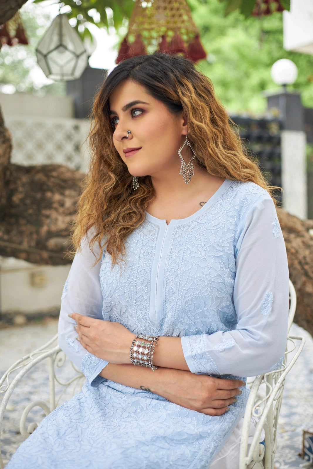 Pure Viscose Georgette Jaal Kurti