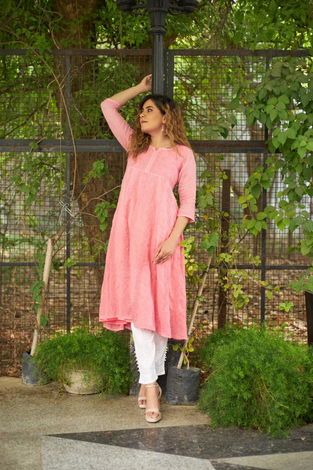 Kota Cotton Chikankari Tunic
