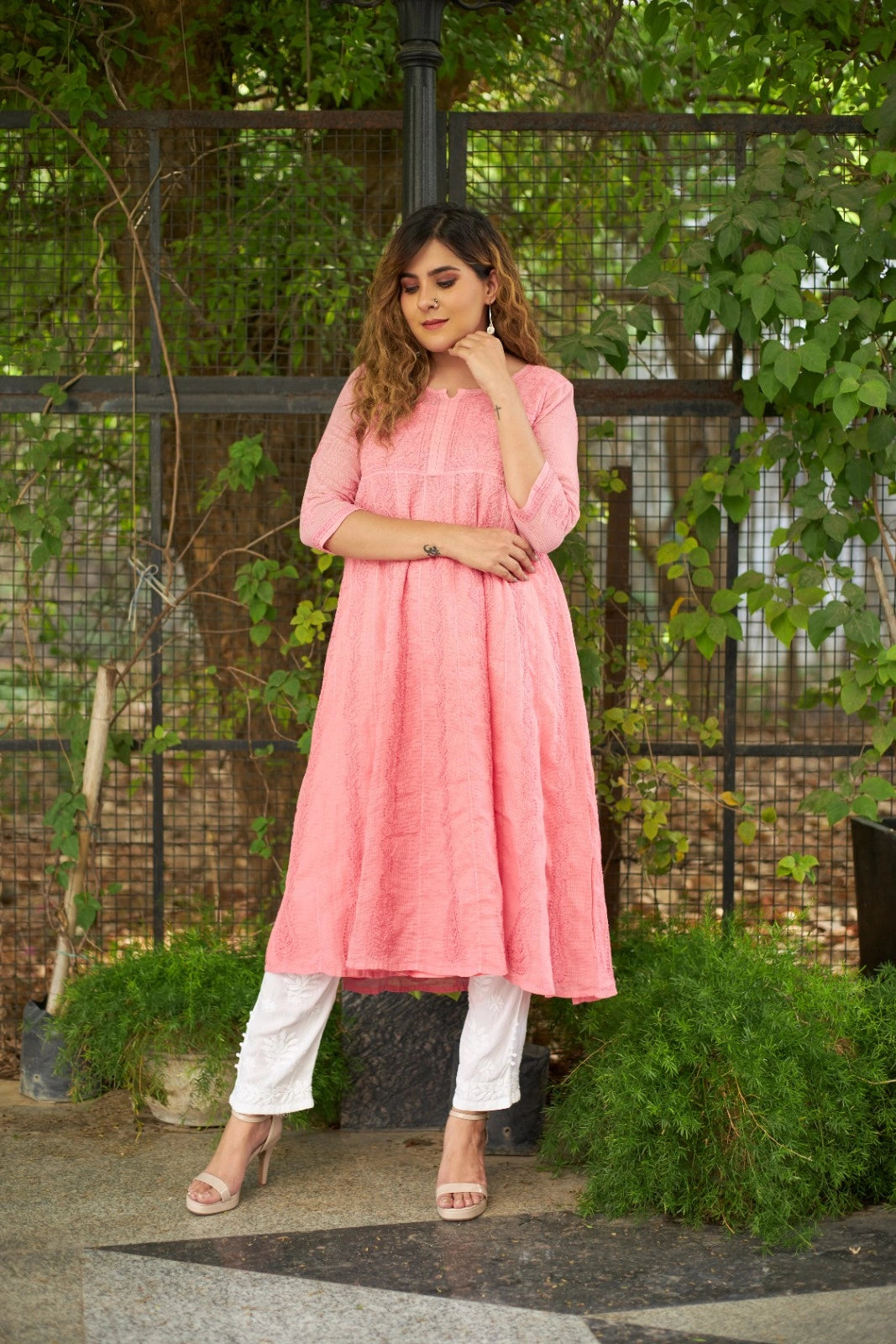 Kota Cotton Chikankari Tunic