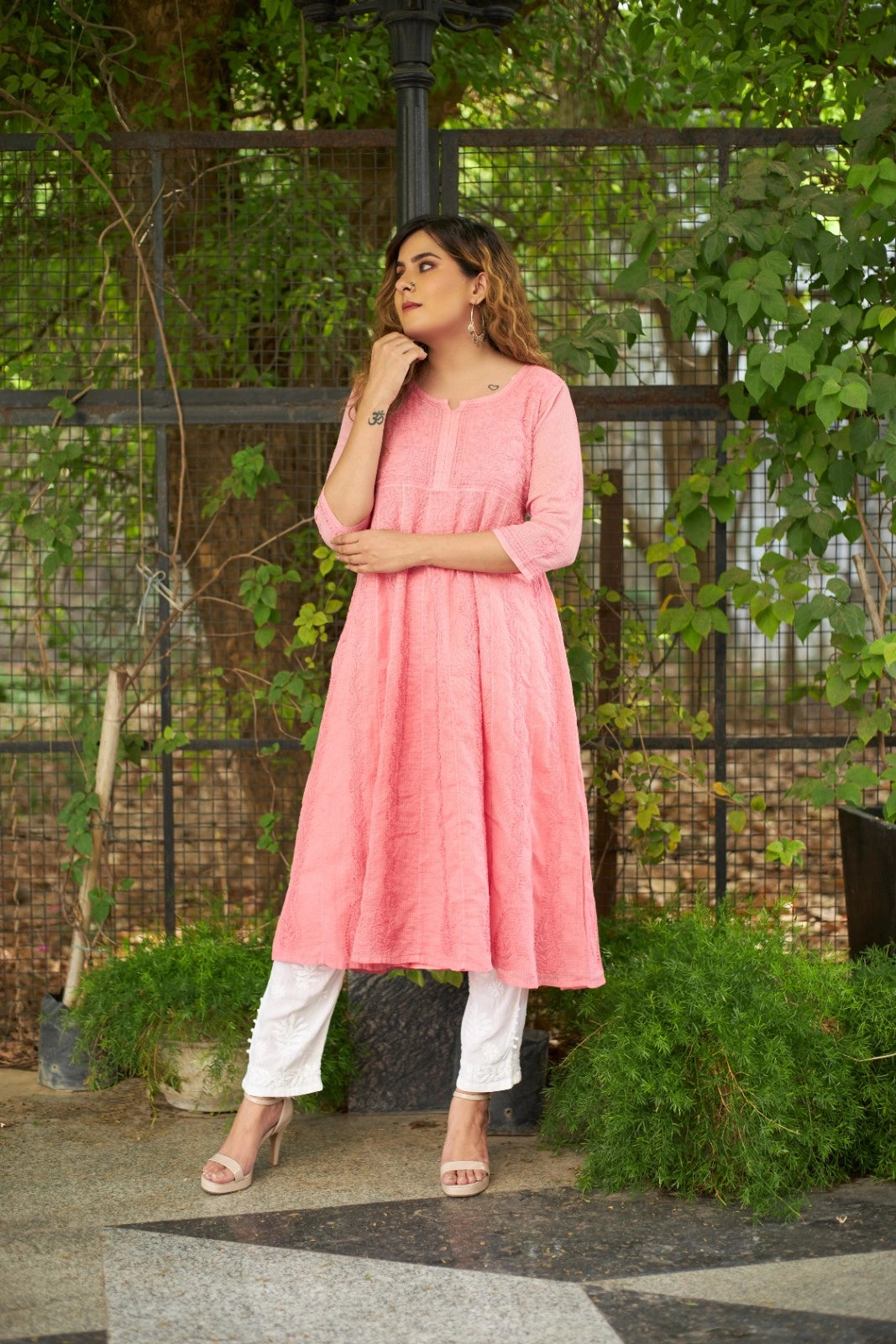 Kota Cotton Chikankari Tunic