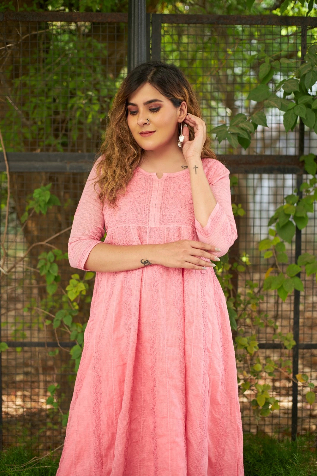 Kota Cotton Chikankari Tunic