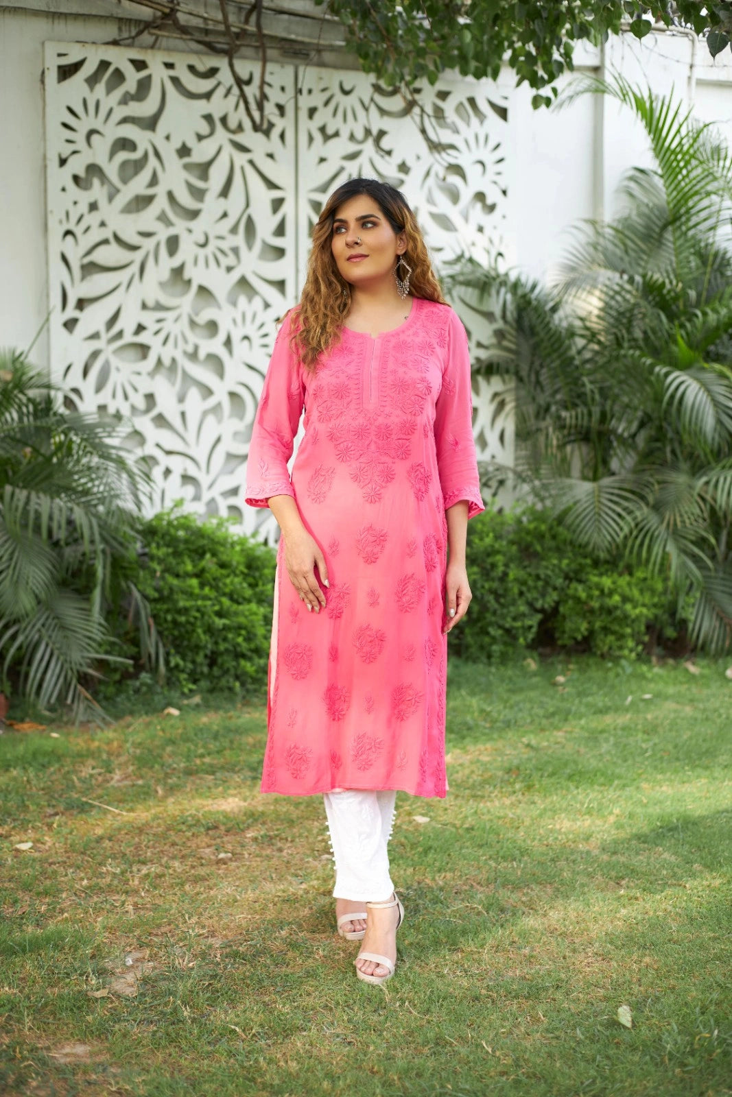 Pure Viscose Georgette Straight Kurti