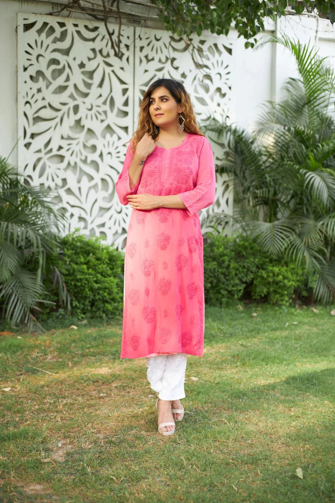 Pure Viscose Georgette Straight Kurti