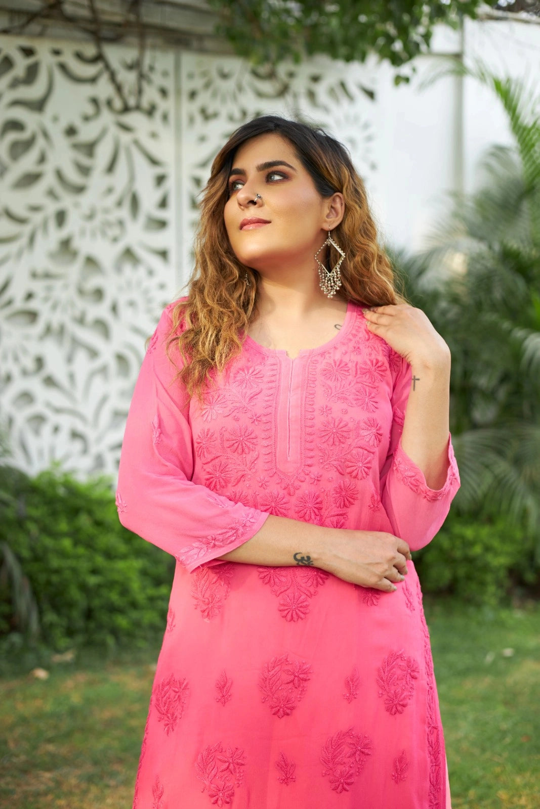 Pure Viscose Georgette Straight Kurti