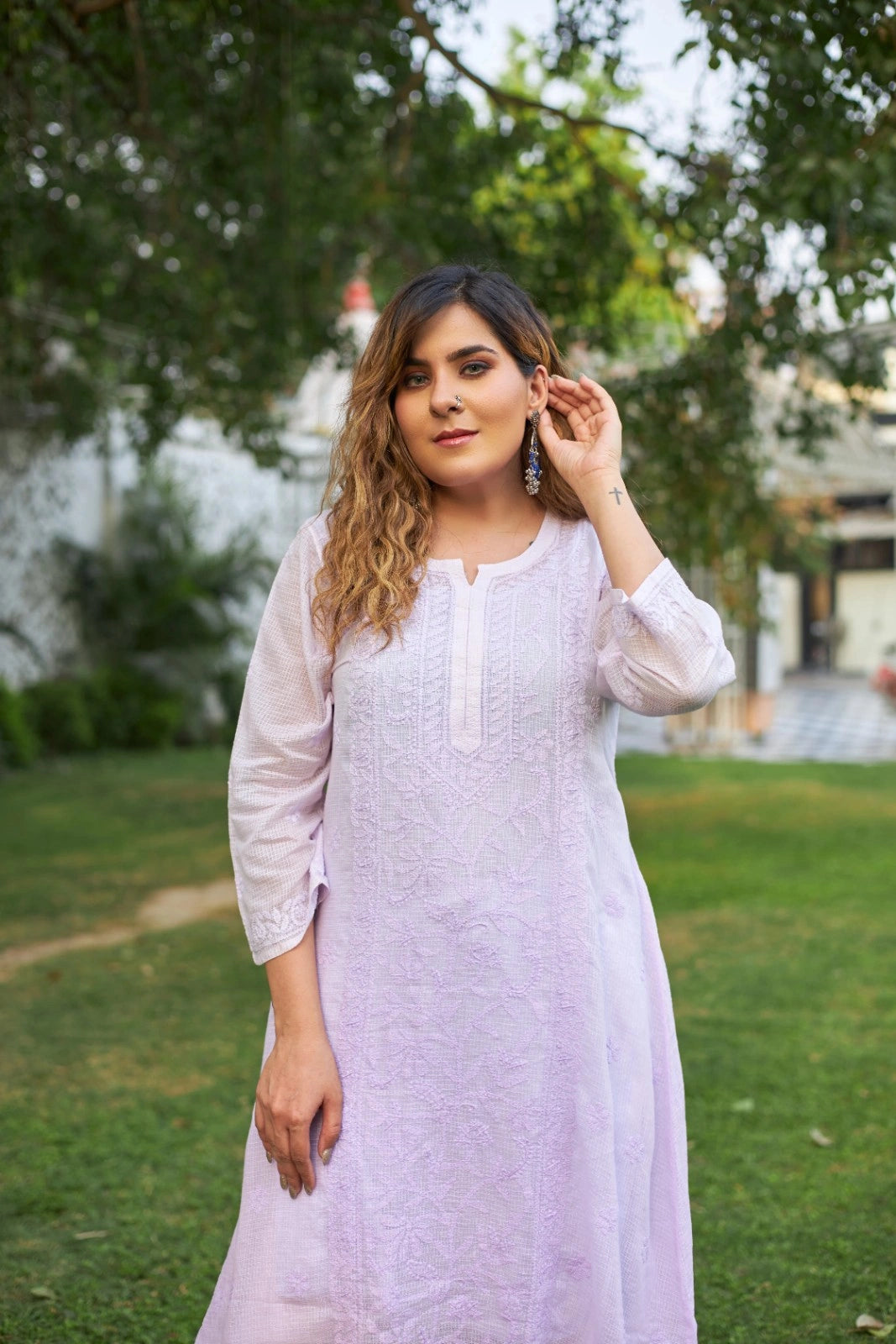 Kota Doria A Line Kurti