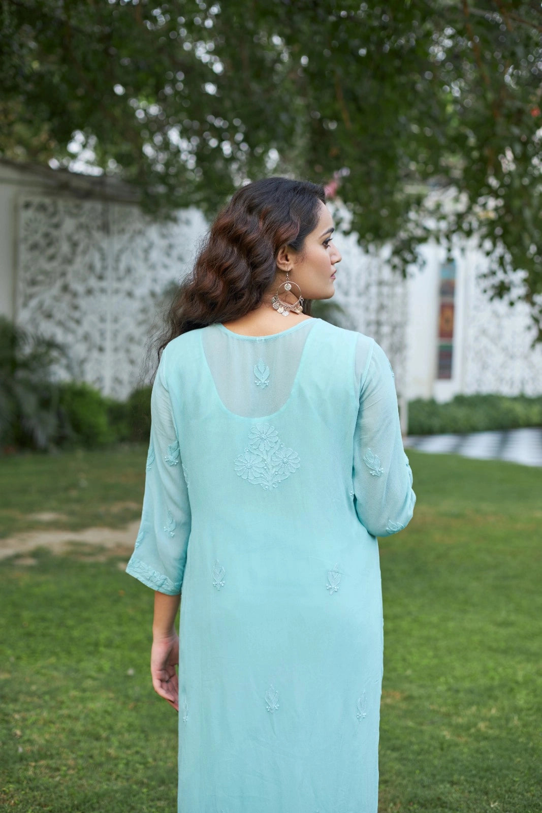 Viscose Georgette Straight Kurti