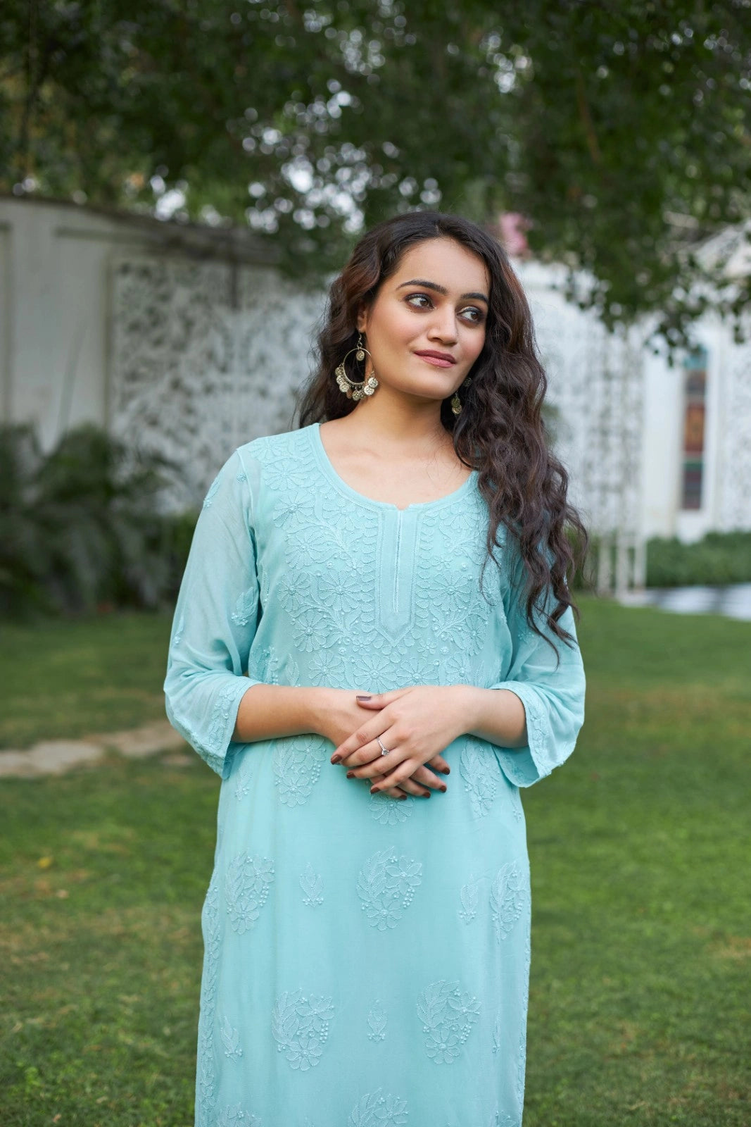 Viscose Georgette Straight Kurti