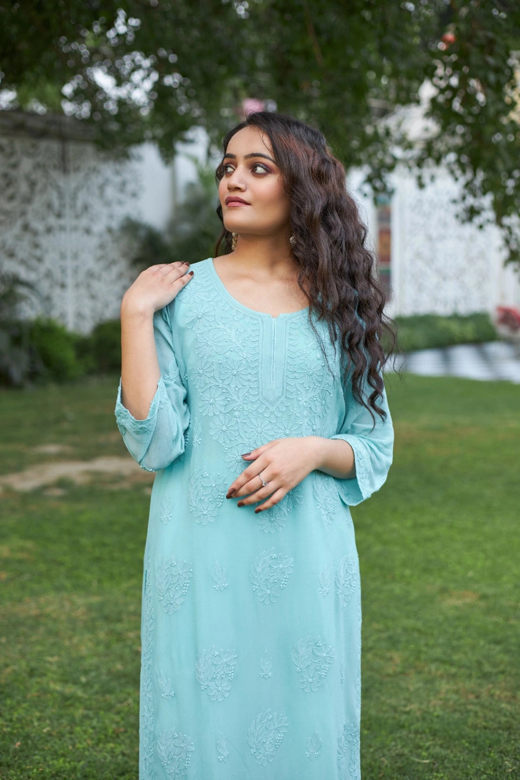 Viscose Georgette Straight Kurti