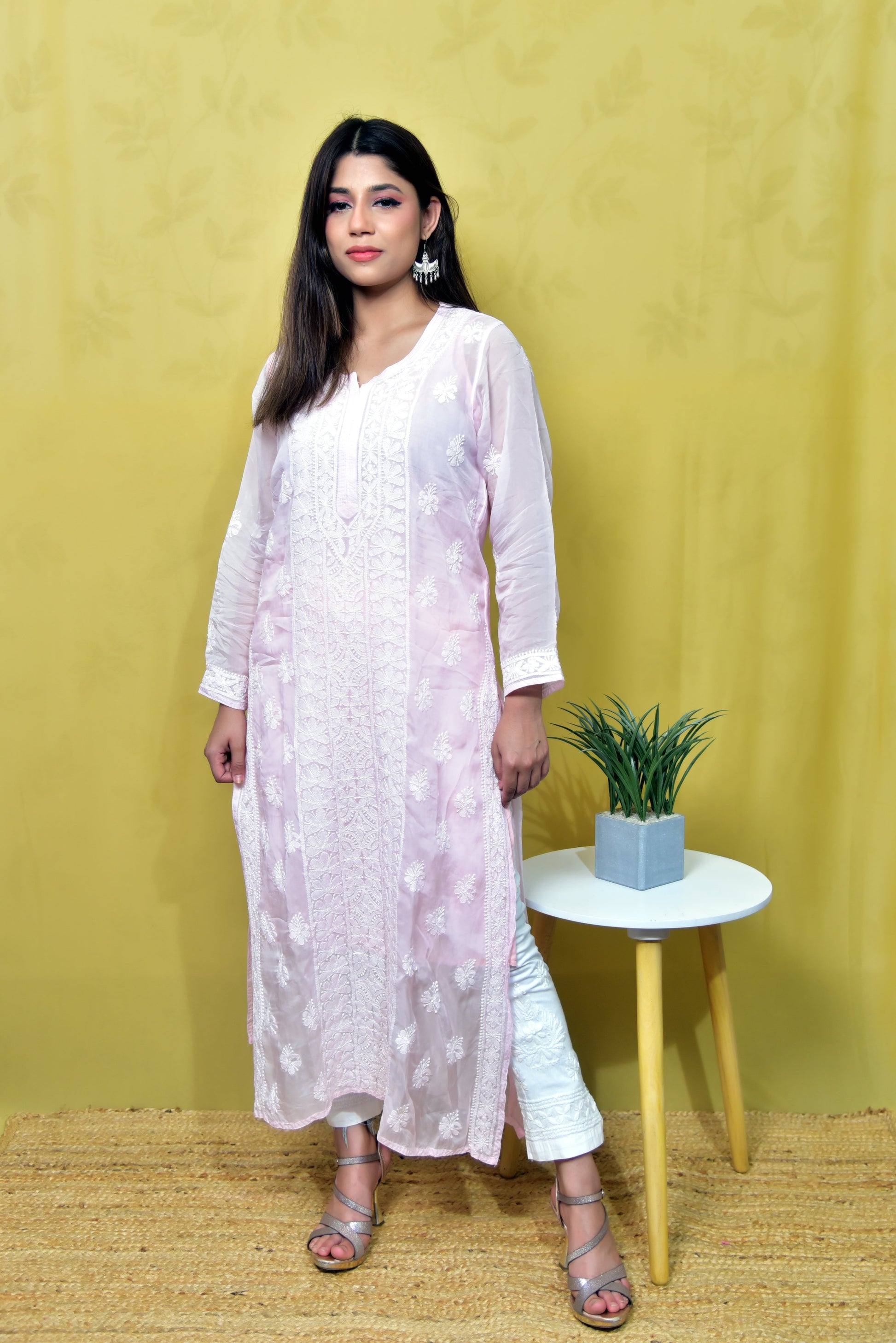Organza Long Kurti - Janaki Apparels