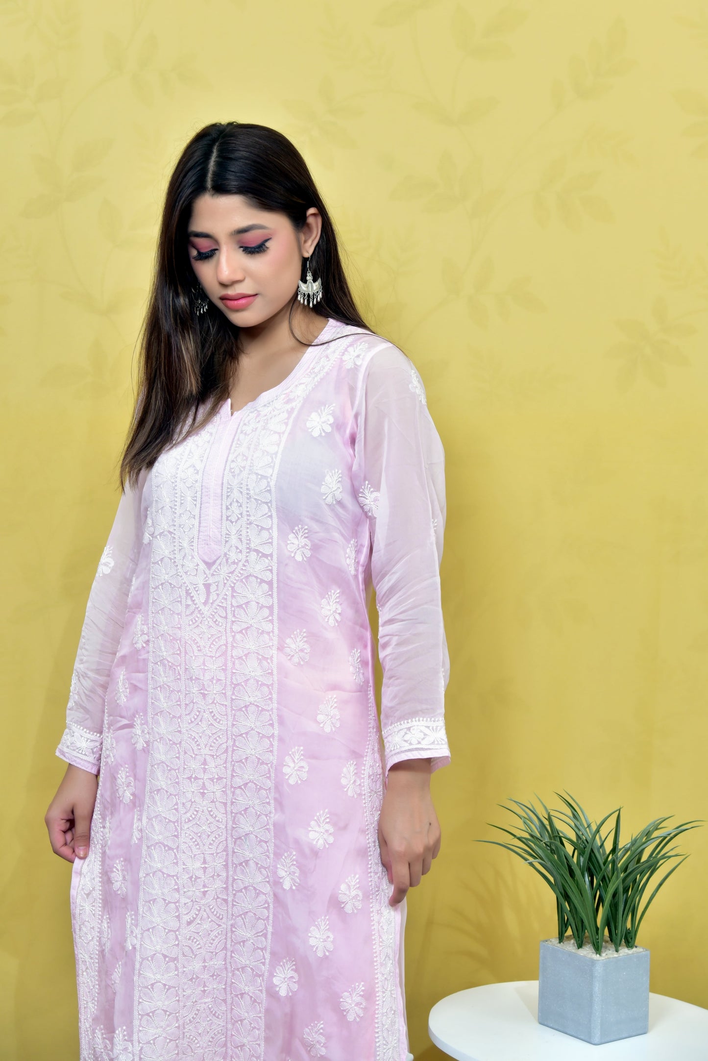 Organza Long Kurti - Janaki Apparels