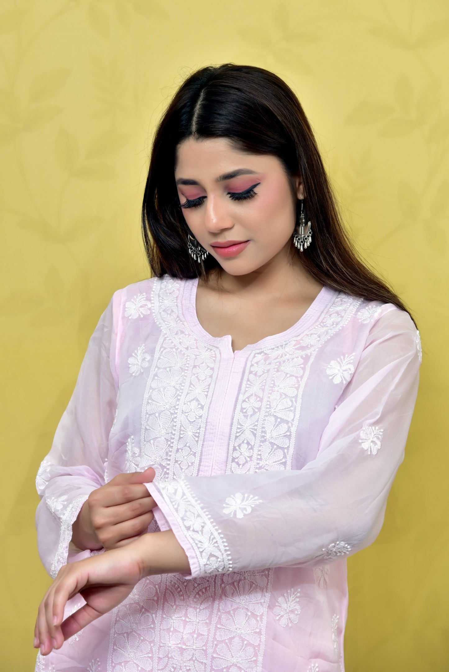 Organza Long Kurti - Janaki Apparels